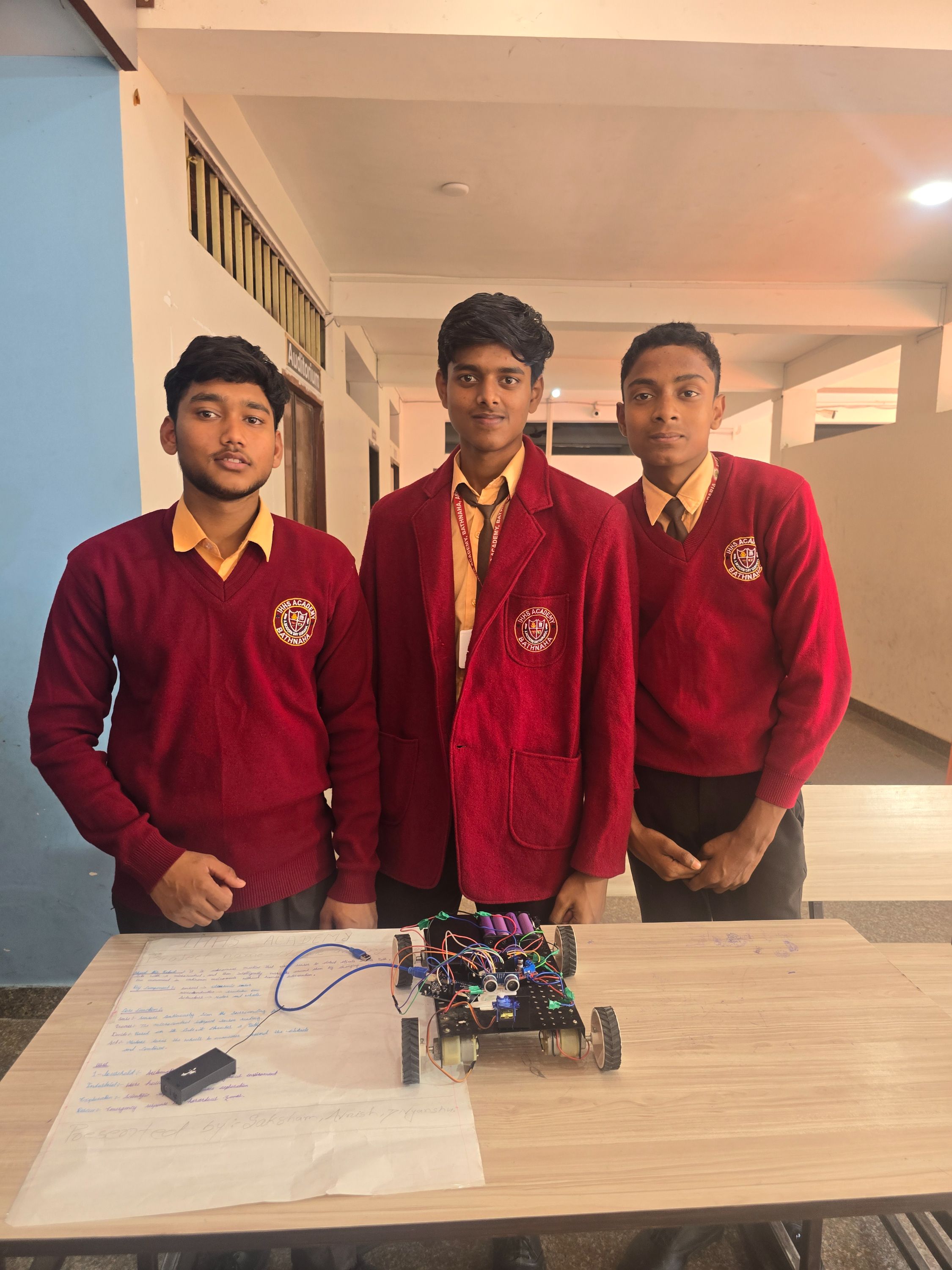 Obstacle avoiding robot