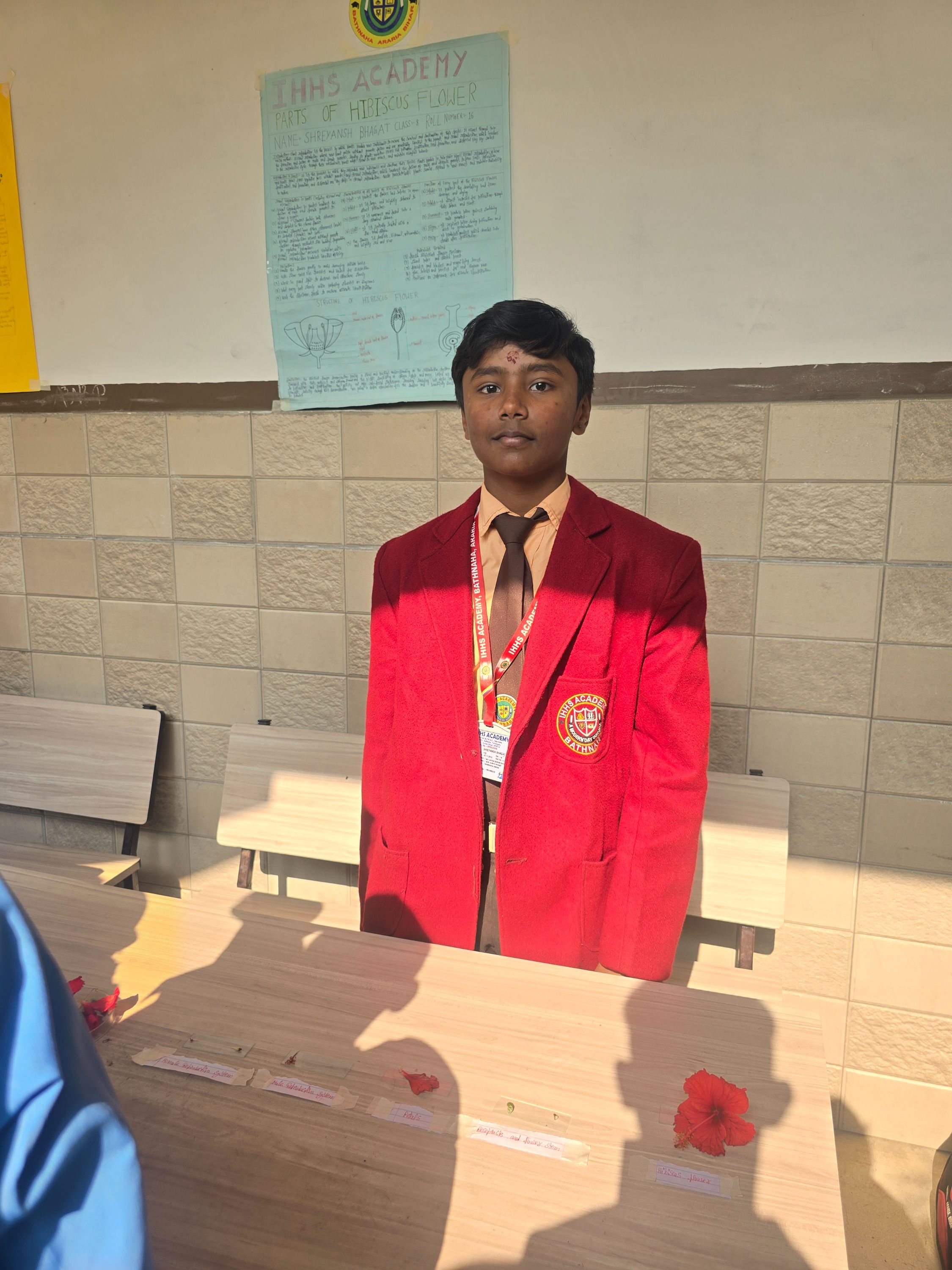 PARTS OF HIBISCUS FLOWER